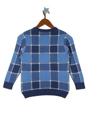 blue checkered sweater - 18230192 - Standard Image - 2