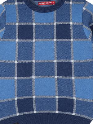blue checkered sweater - 18230192 - Standard Image - 3