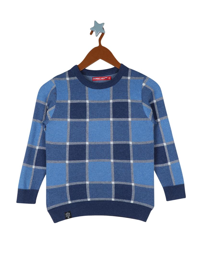 blue checkered sweater - 18230192 - Zoom Image - 1