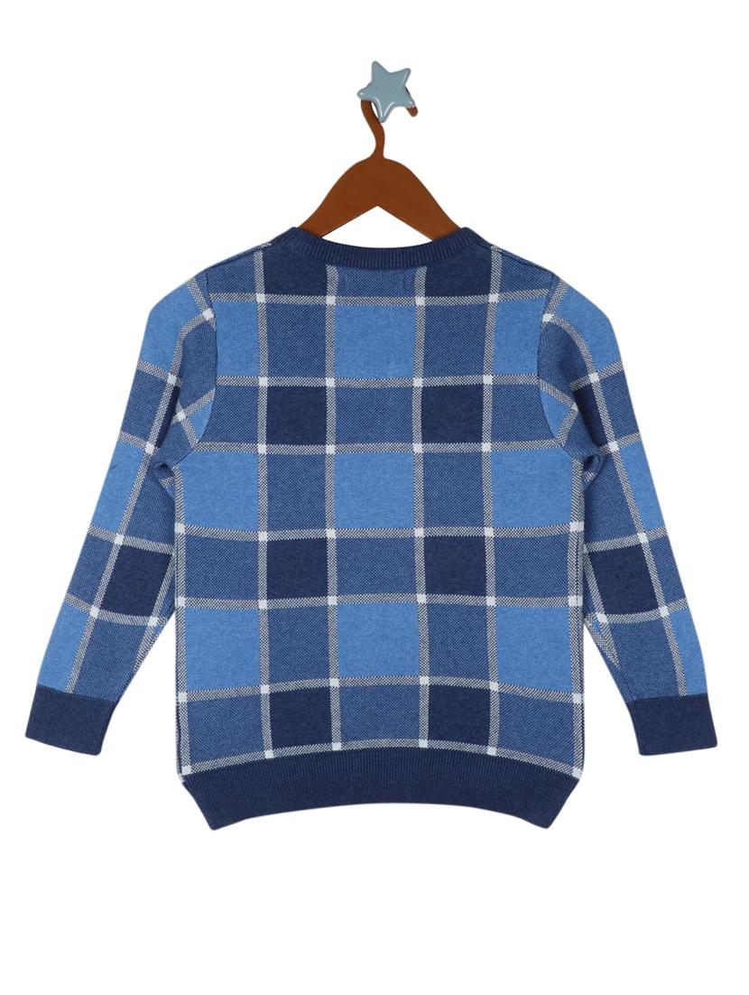 blue checkered sweater - 18230192 - Zoom Image - 2