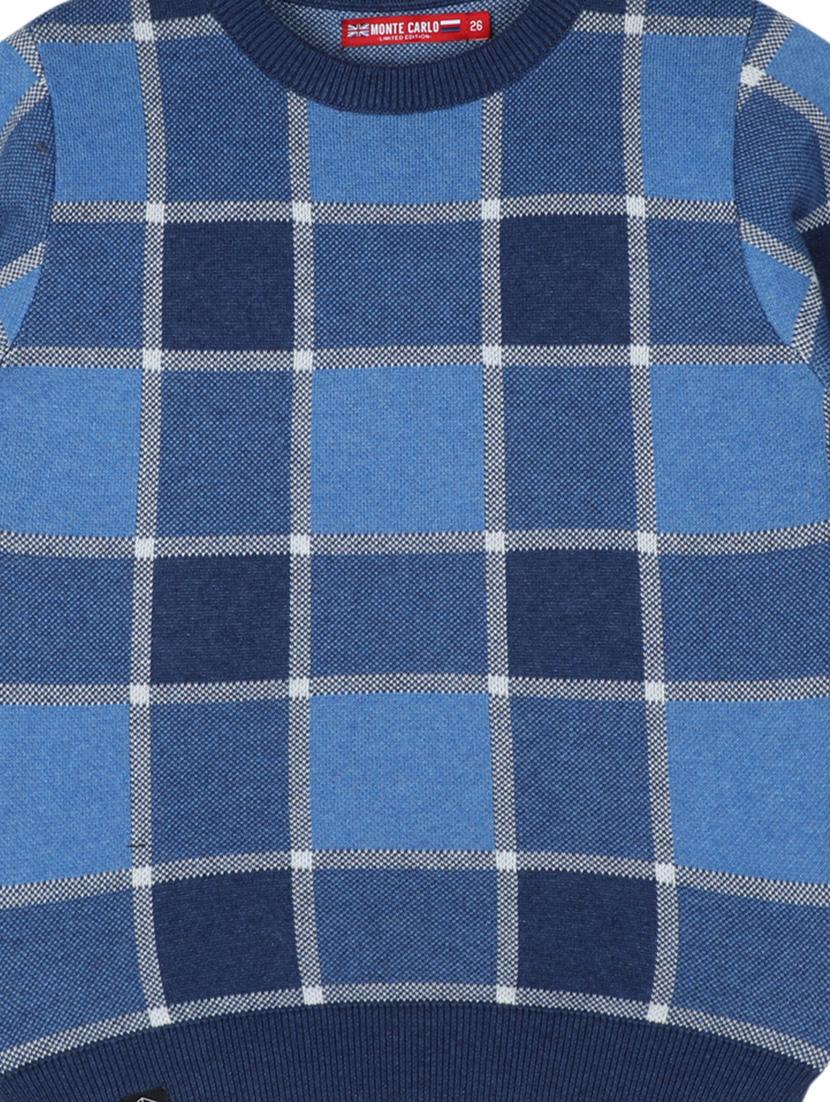 blue checkered sweater - 18230192 - Zoom Image - 3