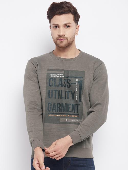 grey front-printed sweatshirt - 18230240 - Standard Image - 1
