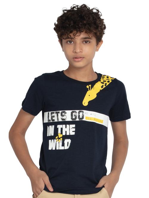 round neck graphic t-shirt - 18230256 - Standard Image - 1