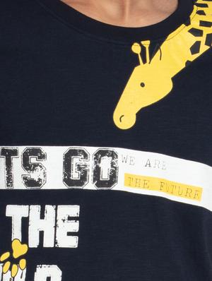 round neck graphic t-shirt - 18230256 - Standard Image - 5