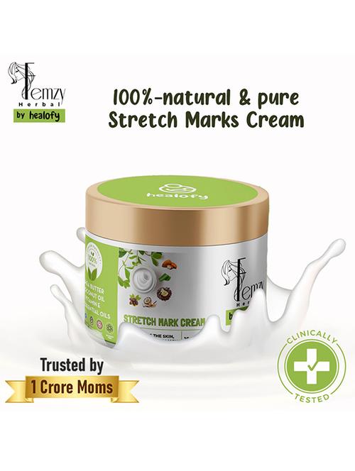healofy naturals anti-stretch marks cream, 100gm | moisturizes the skin, reduces stretch marks - 18230719 - Very Small Image - 1