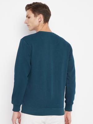teal chest printed sweatshirt - 18230952 - Standard Image - 3