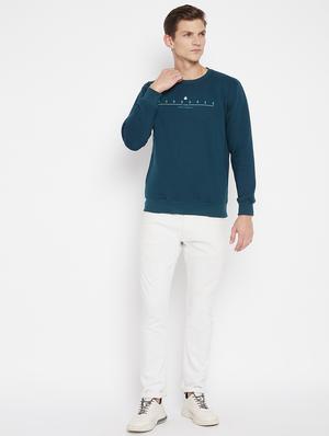 teal chest printed sweatshirt - 18230952 - Standard Image - 4