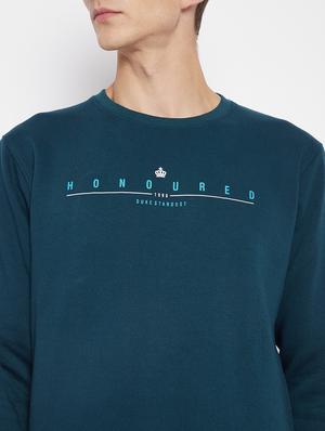 teal chest printed sweatshirt - 18230952 - Standard Image - 5