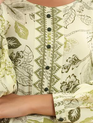 round neck printed full leg jumpsuit - 18230986 - Standard Image - 4
