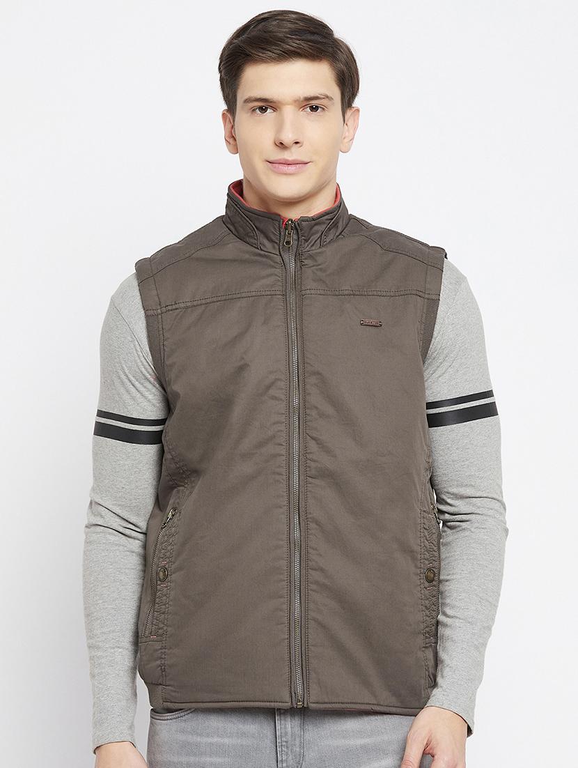 peach solid casual jacket - 18231244 - Zoom Image - 4