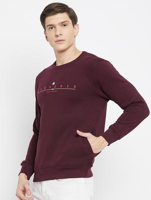 magenta chest printed sweatshirt - 18231765 - Standard Image - 2