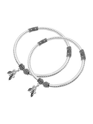 silver plated kadda anklets - 18232364 - Standard Image - 3