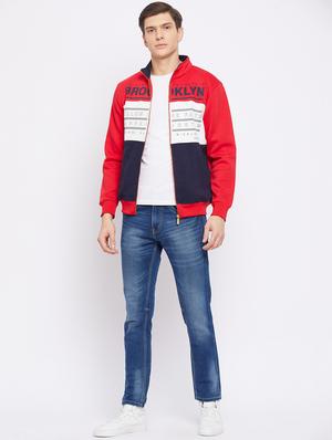 red cut & sew sweatshirt - 18233011 - Standard Image - 4