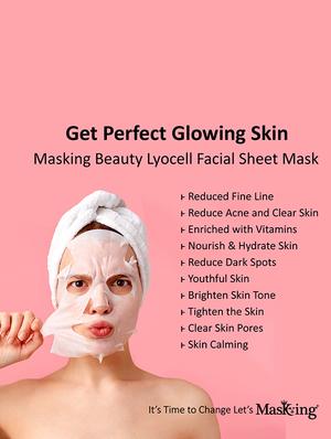 masking beauty facial sheet mask strawberry 20ml each (pack of 4) - 18234499 - Standard Image - 4