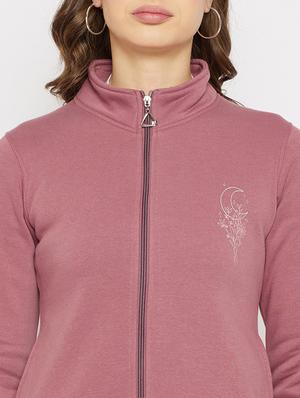 stand collar solid sweatshirt - 18234710 - Standard Image - 5