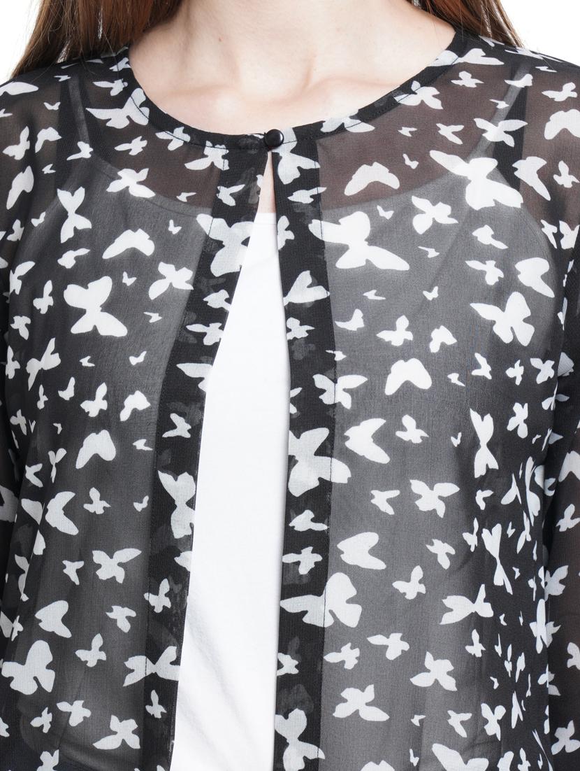 laced hem printed shrug - 18235366 - Zoom Image - 4
