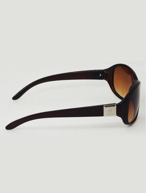 hrinkar men women boys & girls oval & sunglasses brown frame, clear lens (medium) - 18239110 - Standard Image - 3