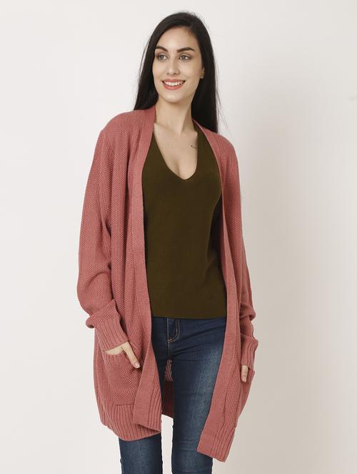 long sleeved solid cardigan - 18239635 - Very Small Image - 1