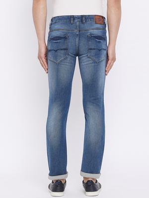blue light-washed denim jean - 18239884 - Standard Image - 4