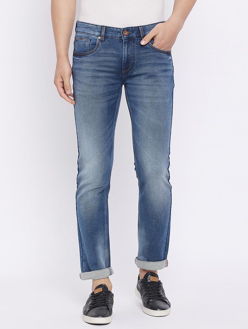 blue light-washed denim jean - 18239884 - Zoom Image - 1