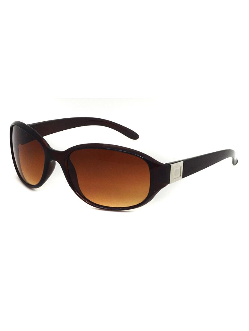 hrinkar men women boys & girls oval & sunglasses brown frame, clear lens (medium) - 18242378 - Zoom Image - 2
