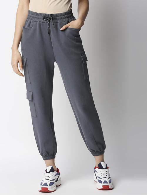 drawstring waist solid jogger - 18244321 - Standard Image - 1