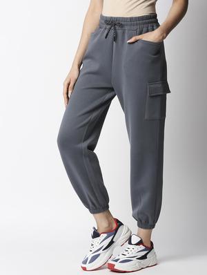 drawstring waist solid jogger - 18244321 - Standard Image - 2
