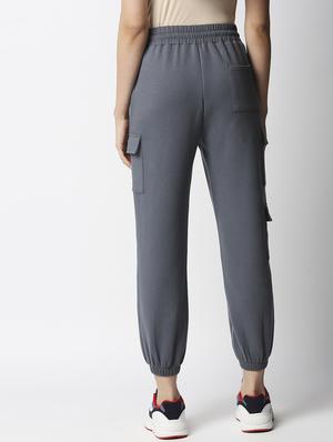 drawstring waist solid jogger - 18244321 - Standard Image - 3
