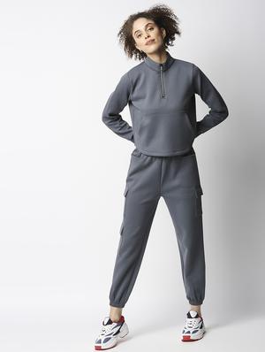drawstring waist solid jogger - 18244321 - Standard Image - 4