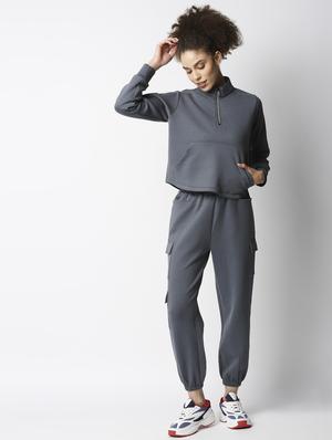 drawstring waist solid jogger - 18244321 - Standard Image - 5
