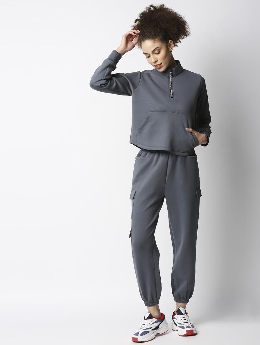 drawstring waist solid jogger - 18244321 - Zoom Image - 5