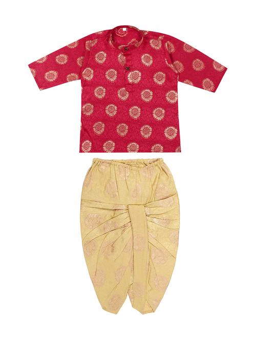 pink printed dhoti kurta set - 18244903 - Standard Image - 1