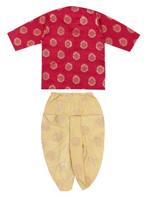 pink printed dhoti kurta set - 18244903 - Standard Image - 2