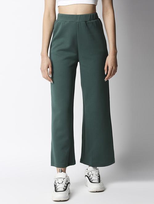 mid rise solid flat front trouser - 18245388 - Standard Image - 1