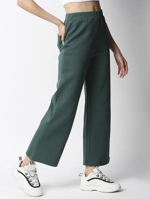 mid rise solid flat front trouser - 18245388 - Standard Image - 3