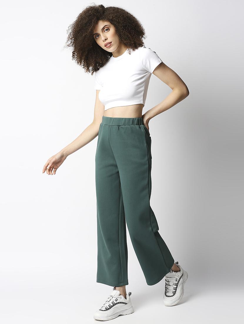 mid rise solid flat front trouser - 18245388 - Zoom Image - 5