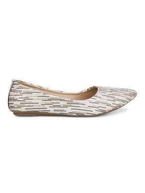 black faux leather slip on ballerina - 18247864 - Standard Image - 3