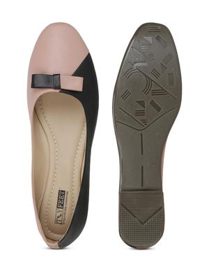 black faux leather slip on ballerina - 18247866 - Standard Image - 5