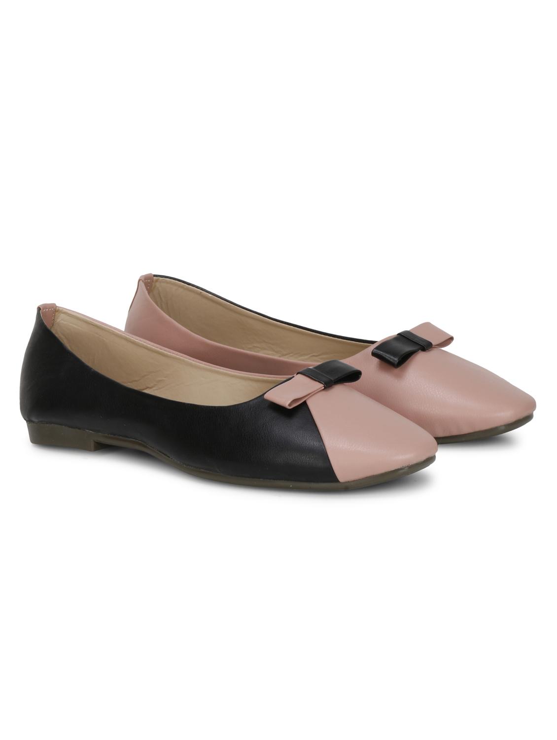 black faux leather slip on ballerina - 18247866 - Zoom Image - 2