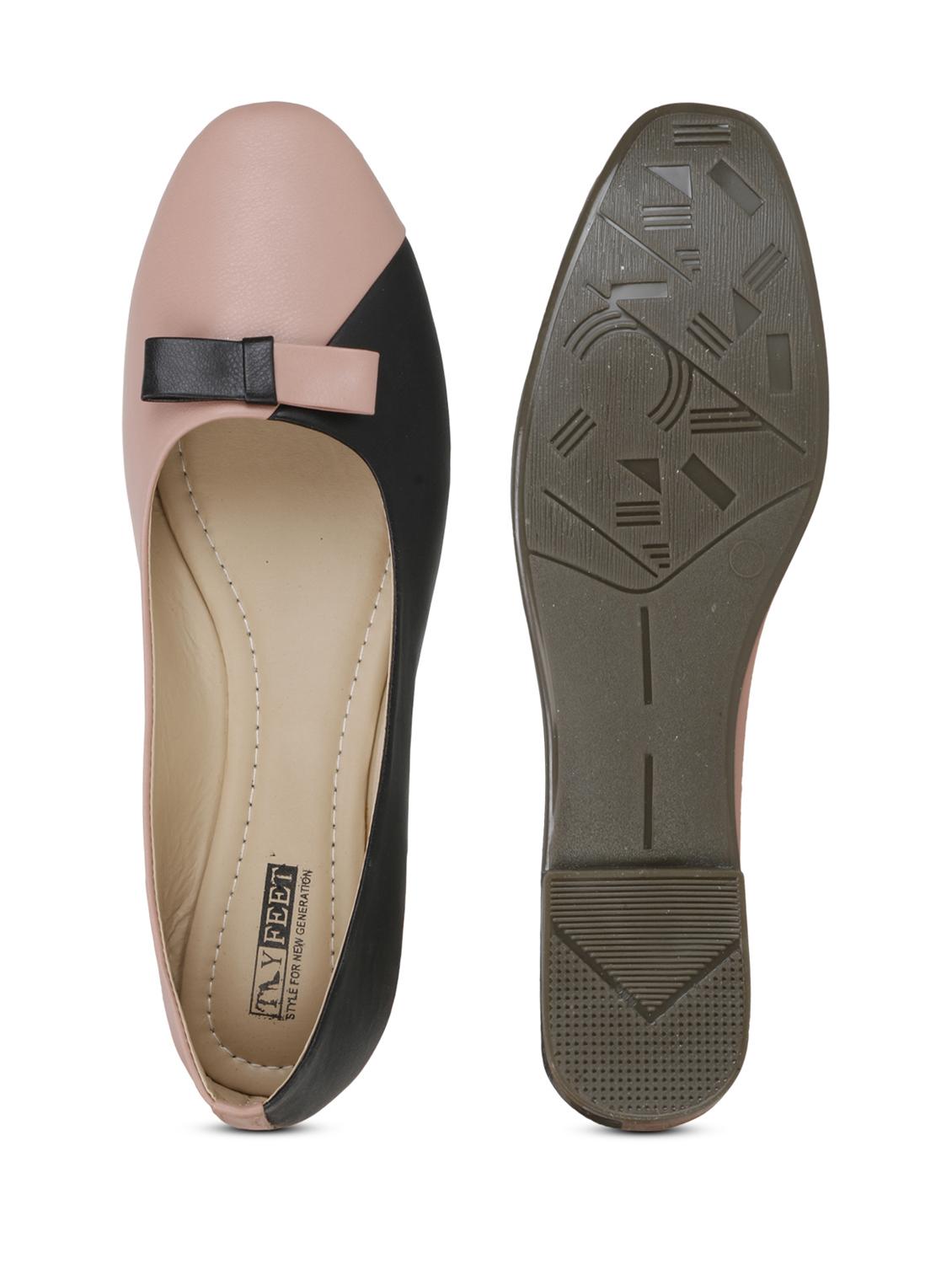 black faux leather slip on ballerina - 18247866 - Zoom Image - 5