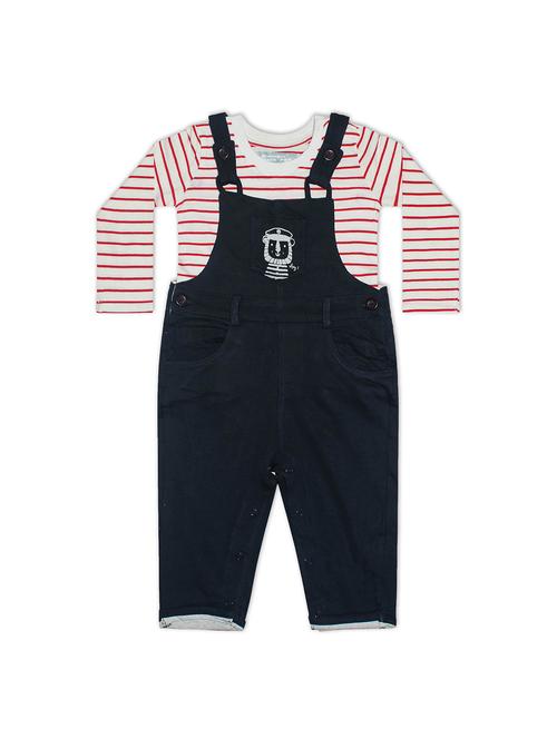 multi colored printed dungarees twin sets & dungree - 18247886 - Standard Image - 1