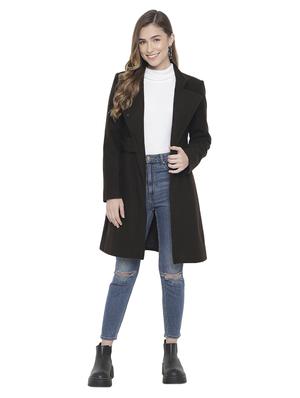 mandarin neck solid trench/overcoat coat - 18248000 - Standard Image - 4