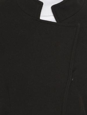 mandarin neck solid trench/overcoat coat - 18248000 - Standard Image - 5