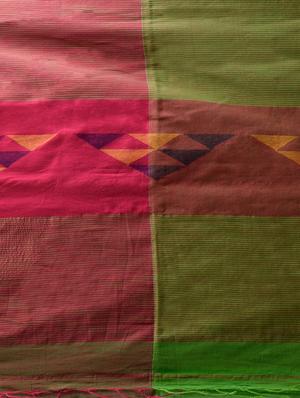 self design handloom saree with blouse - 18248016 - Standard Image - 6