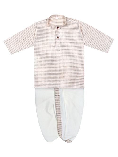 white dhoti kurta set - 18248520 - Standard Image - 1