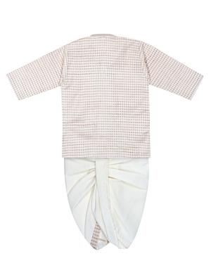 white dhoti kurta set - 18248520 - Standard Image - 2