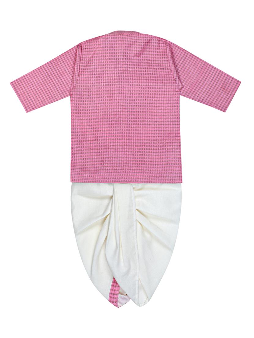 pink dhoti kurta set - 18248523 - Zoom Image - 2