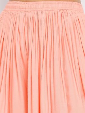 orange rayon dhoti salwar salwars - 18248819 - Standard Image - 5