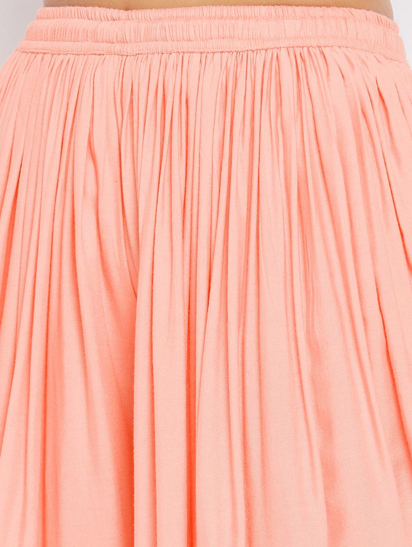 orange rayon dhoti salwar salwars - 18248819 - Zoom Image - 5