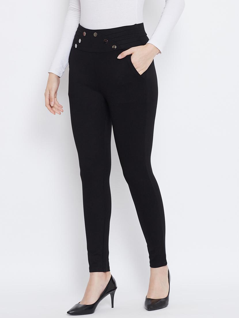 solid mid rise ankle length jegging - 18248834 - Zoom Image - 2